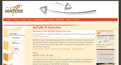 Desktop Screenshot of mature-ip.eu
